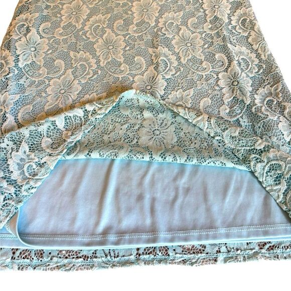 Juicy Couture Lace Shift Dress Blue Lined Womens Size Medium - Picture 7 of 11